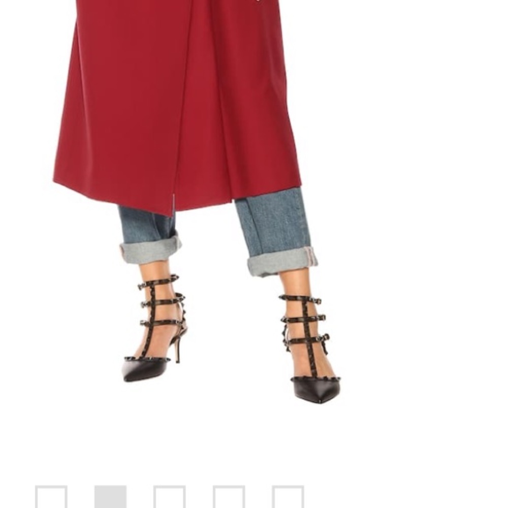 Patent Rockstud Noir Caged Pump 65MM